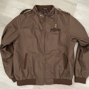 Brown members only jacket